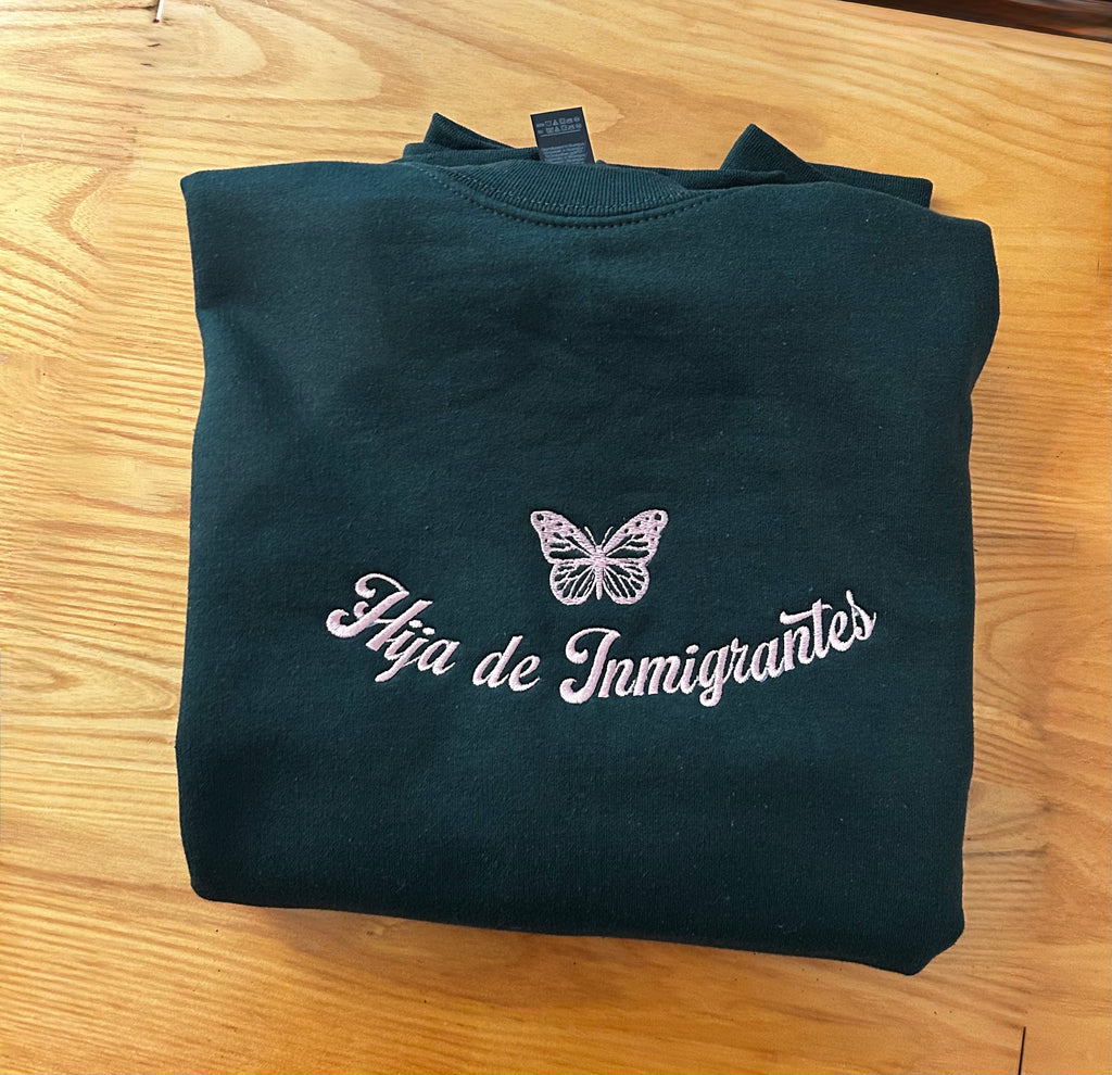 Hija de Inmigrantes Embroidered Sweater