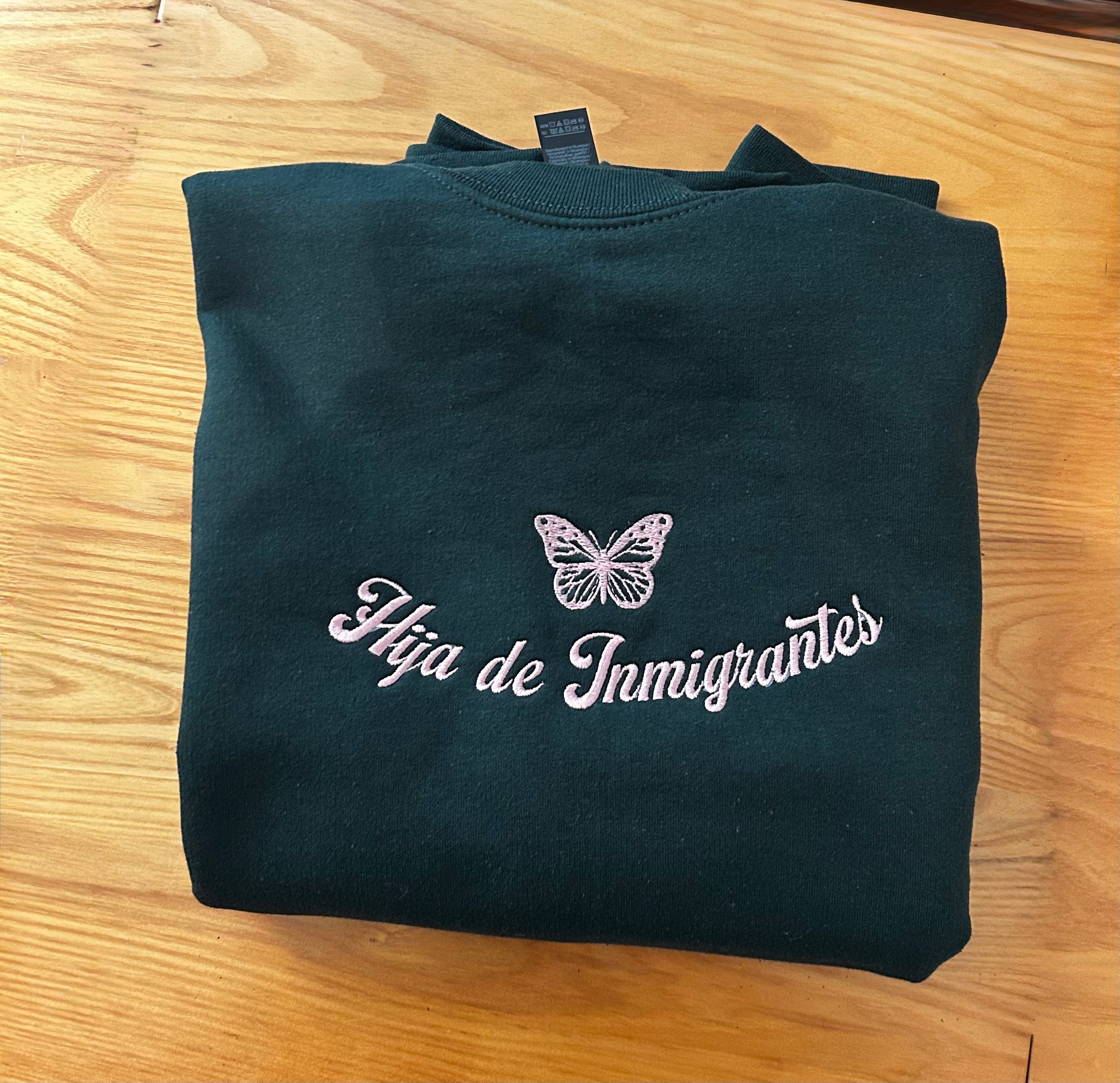 Hija de Inmigrantes Embroidered Sweater